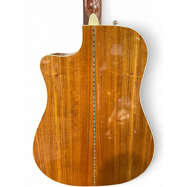 Used Fender CD220SCE Natural Acoustic Electric Guitar