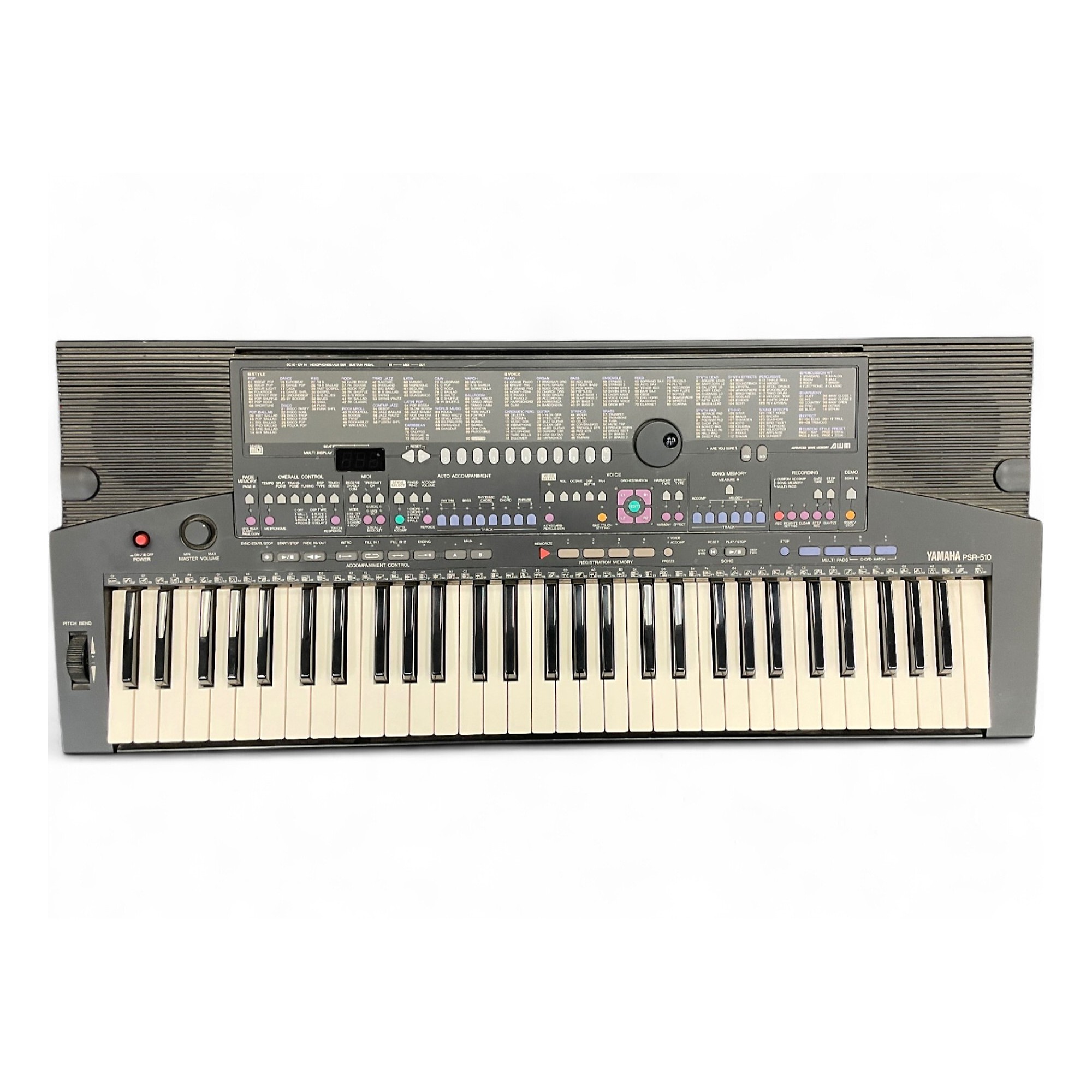 Used Yamaha PSR510 Portable Keyboard | Guitar Center