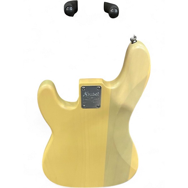 Used Squier Precision Bass Vintage Yellow Electric Bass Guitar