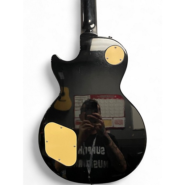 Used Epiphone Les Paul Classic Trans Black Solid Body Electric Guitar
