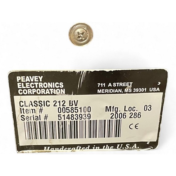 Used Peavey CLASSIC 212BV Guitar Cabinet