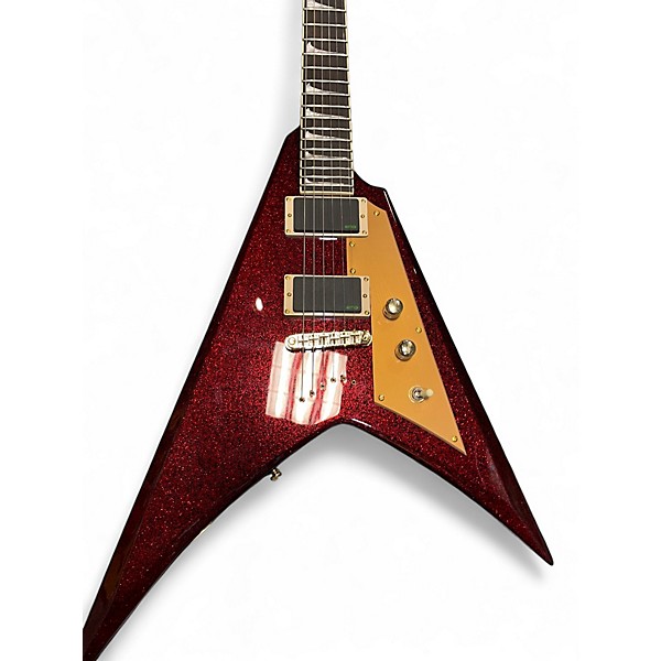 Used ESP LTD KHV RED SPARKLE Solid Body Electric Guitar