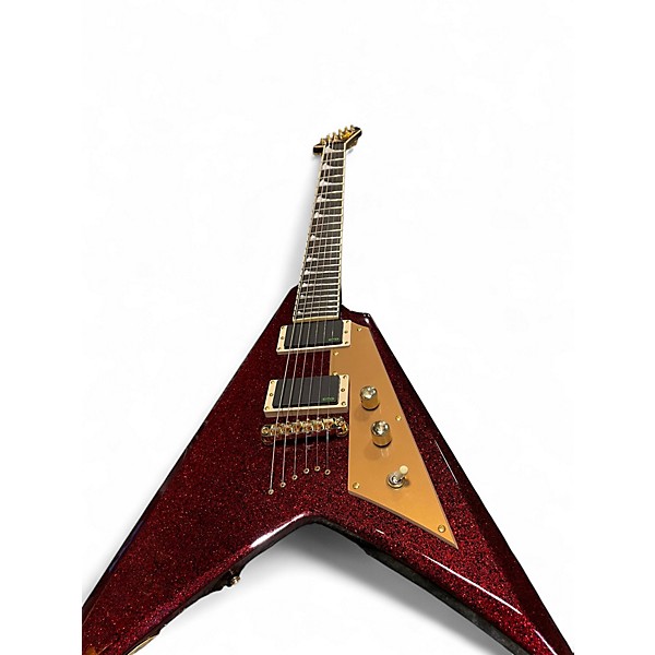 Used ESP LTD KHV RED SPARKLE Solid Body Electric Guitar