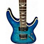 Used Schecter Guitar Research Omen Extreme 6 Trans Blue Solid Body Electric Guitar