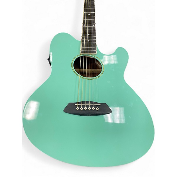Used Ibanez TCY10E Talman Seafoam Green Acoustic Electric Guitar