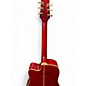 Used Kona K1E  Trans Red Acoustic Guitar