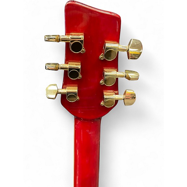 Used Kona K1E  Trans Red Acoustic Guitar