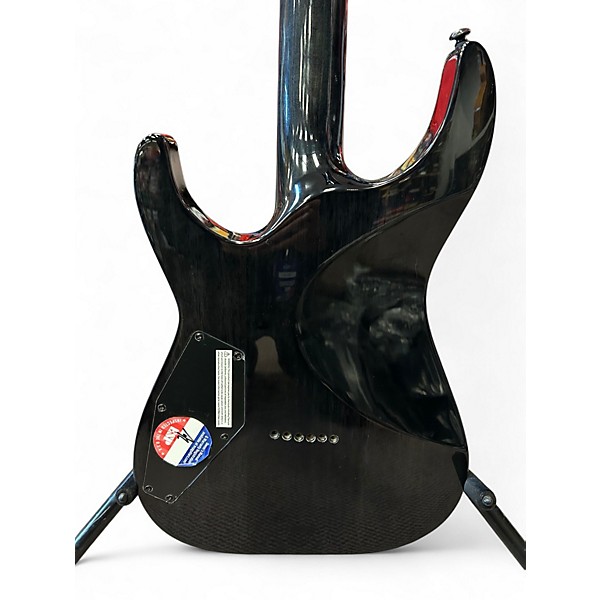 Used ESP LTD H1001FM Deluxe Trans Black Solid Body Electric Guitar