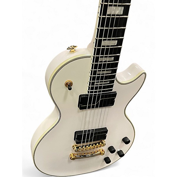 Used Epiphone LES PAUL MKH ORIGINS CUSTOM Antique White Solid Body Electric Guitar