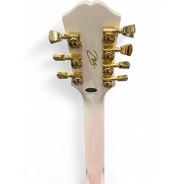 Used Epiphone LES PAUL MKH ORIGINS CUSTOM Antique White Solid Body Electric Guitar