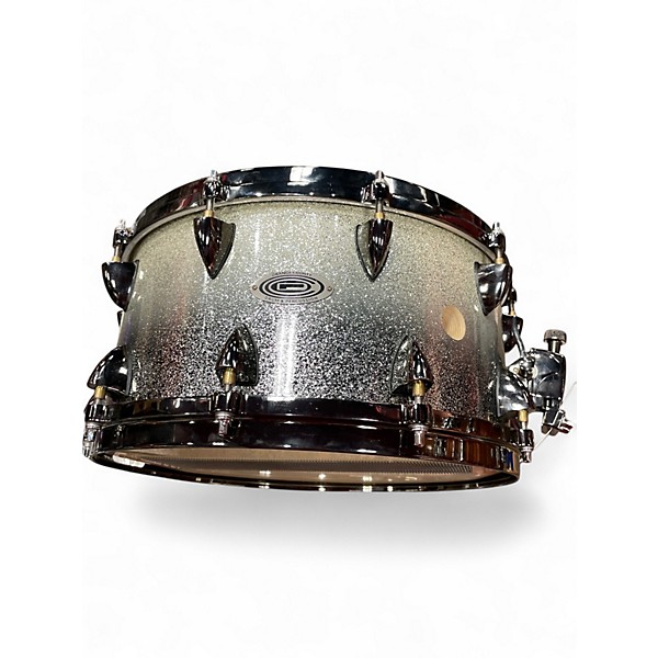 Used Orange County Drum & Percussion 14X7 25 ply Maple Metallic Silver Drum