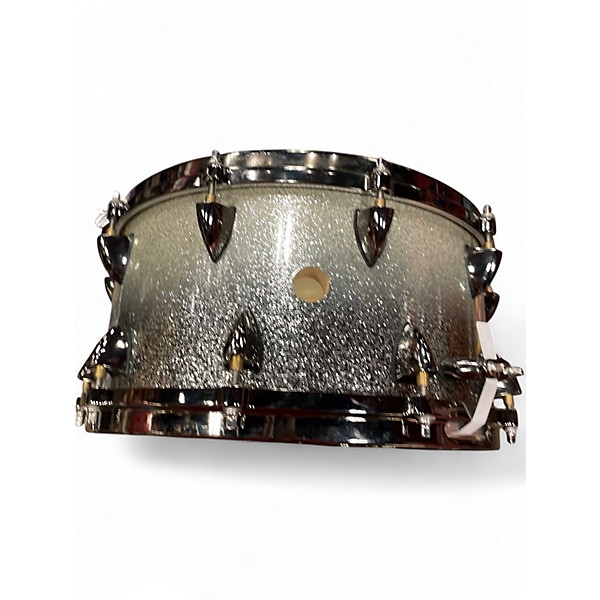 Used Orange County Drum & Percussion 14X7 25 ply Maple Metallic Silver Drum