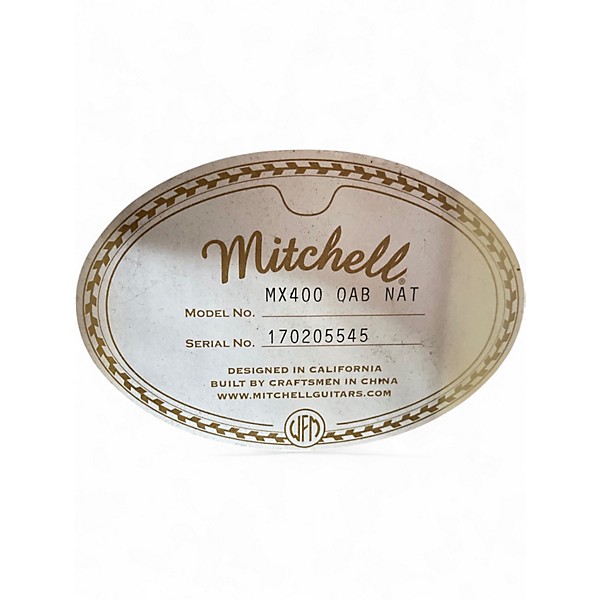 Used Mitchell MX400 Natural Acoustic Electric Guitar