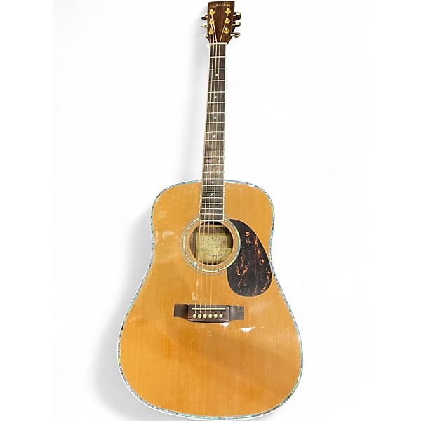 Used Zager zad80n Natural Acoustic Guitar