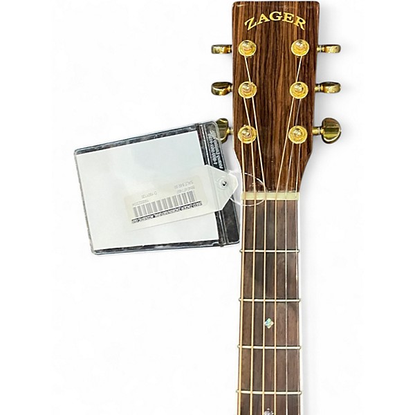 Used Zager zad80n Natural Acoustic Guitar