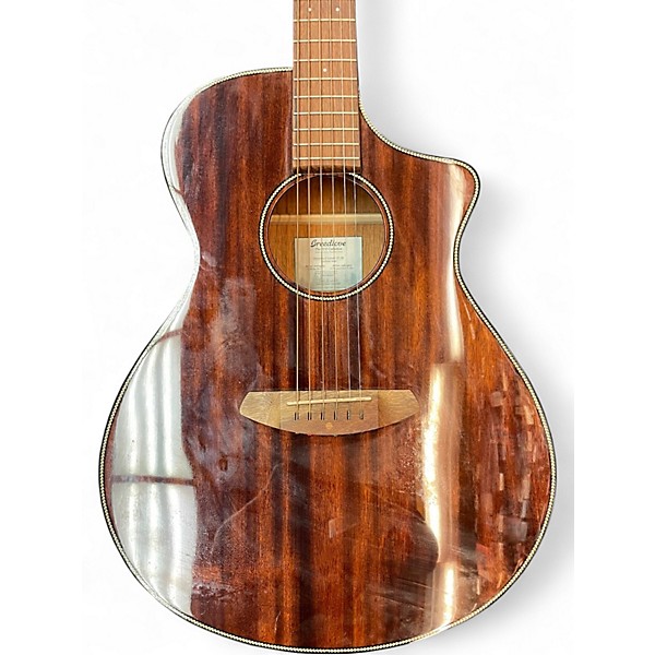 Used Breedlove discovery s concert ce hb Natural Acoustic Electric Guitar