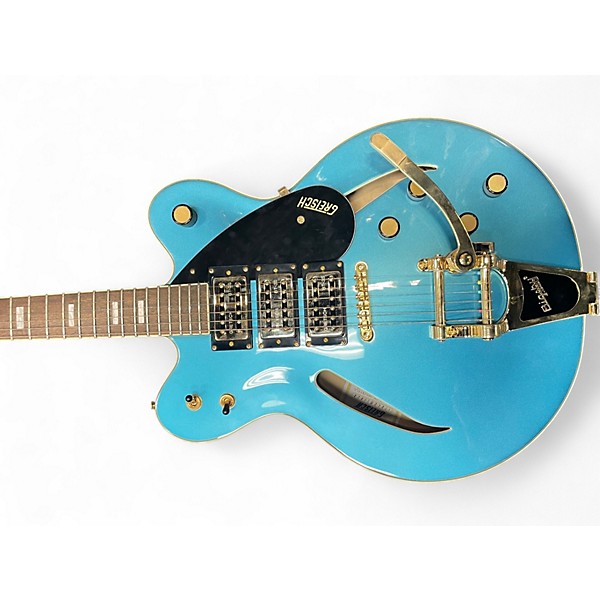 Used Gretsch Guitars cat cv Blue Hollow Body Electric Guitar