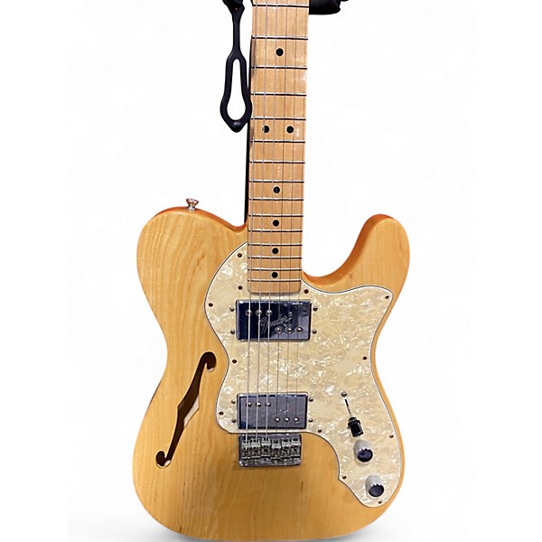 Used Fender 1972 Reissue Thinline Telecaster Natural Hollow Body Electric Guitar