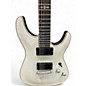 Used Schecter Guitar Research C1 Platinum WHITE FLAME Solid Body Electric Guitar