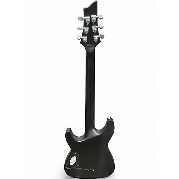 Used Schecter Guitar Research C1 Platinum WHITE FLAME Solid Body Electric Guitar