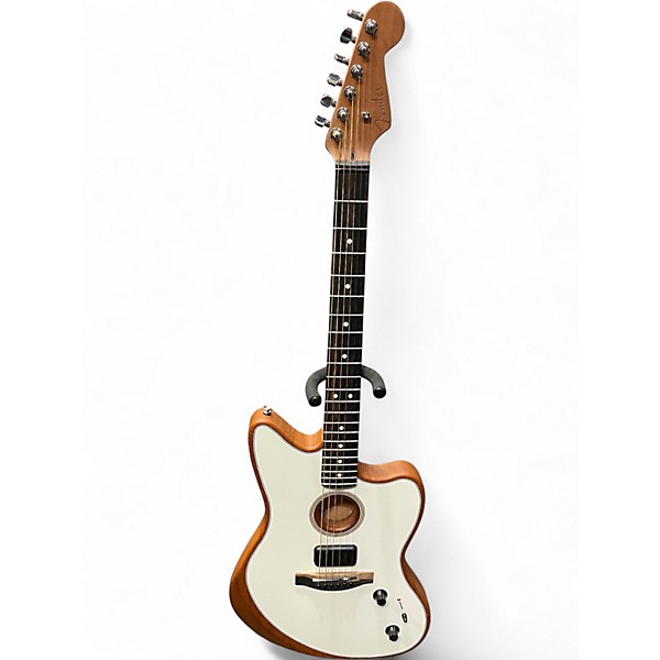 Used Fender AMERICAN ACOUSTASONIC JAZZMASTER ATOMIC WHITE Acoustic Electric Guitar