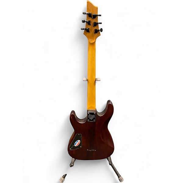 Used Schecter Guitar Research Omen 6 Satin Black Solid Body Electric Guitar