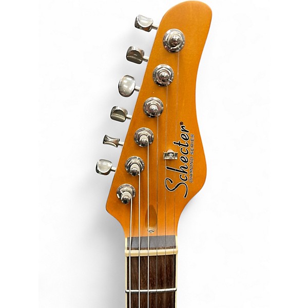 Used Schecter Guitar Research PT SPECIAL PINK BURST Solid Body Electric Guitar