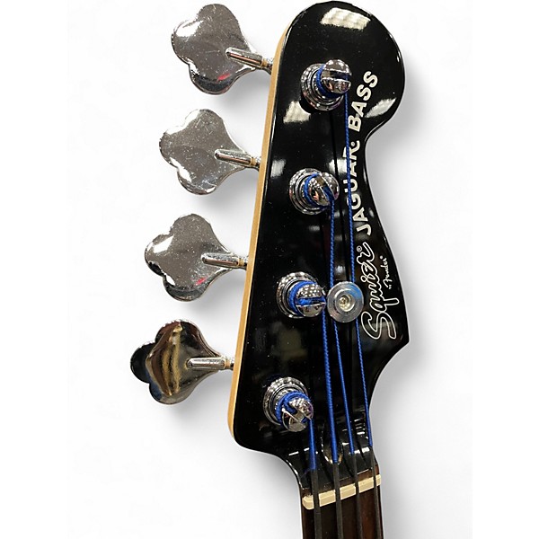 Used Squier Vintage Modified Jaguar Bass Special Silver Electric Bass Guitar