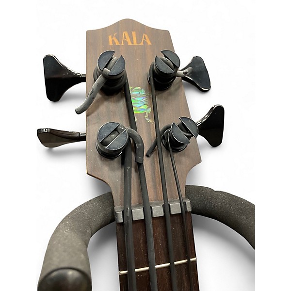 Used Kala Ubass Bass Exotic Wood Natural Acoustic Bass Guitar