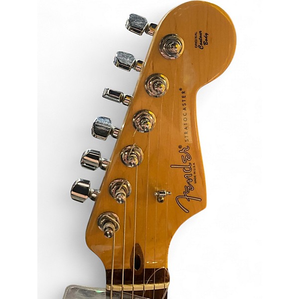 Used Fender American Standard Stratocaster Olympic White Solid Body Electric Guitar