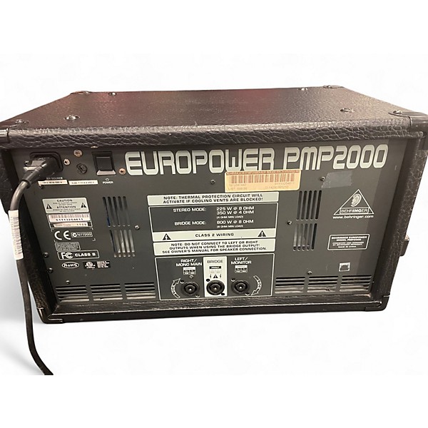 Used Behringer PMP2000 Powered Mixer