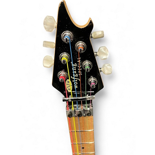 Used EVH Wolfgang Special BLACK WITH WHITE Solid Body Electric Guitar