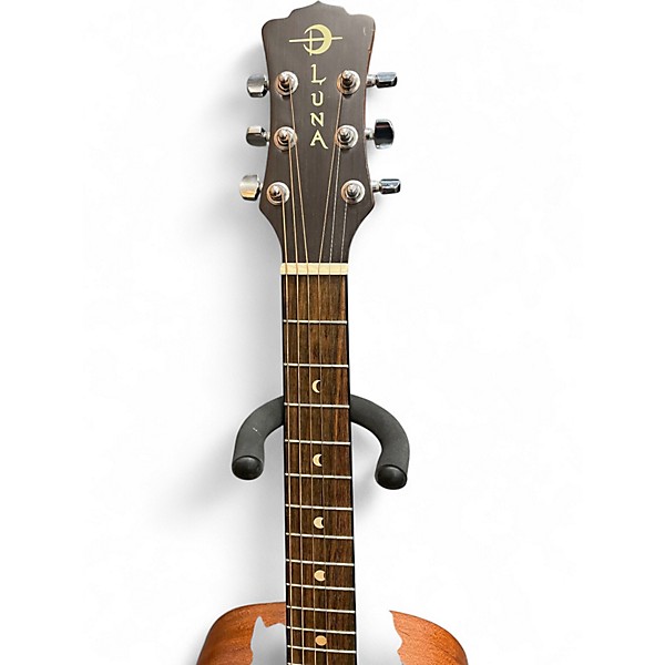 Used Luna Safari Tattoo 3/4 Size Mahogany Acoustic Guitar
