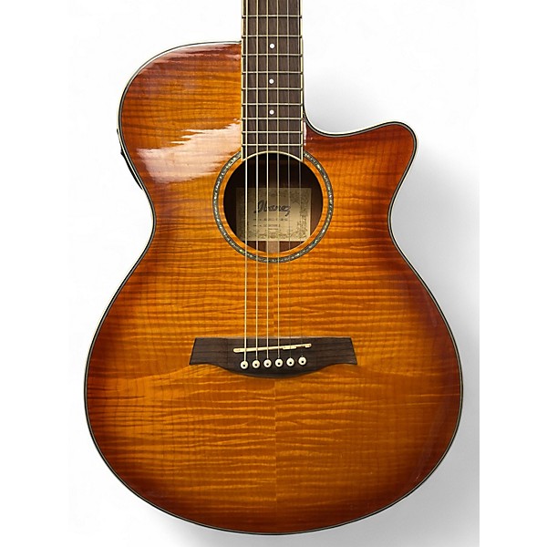 Used Ibanez AEG20II Flamed Sycamore Acoustic Electric Guitar