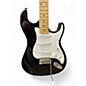Used Silvertone STRATOCASTER STYLE  Black Solid Body Electric Guitar