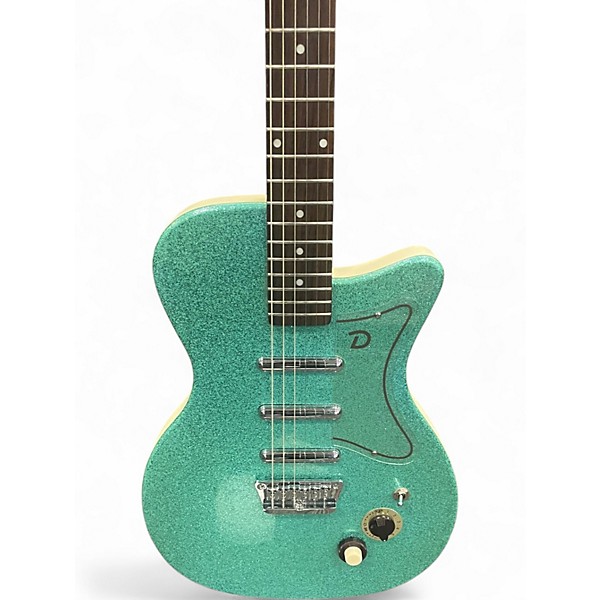Used Danelectro '56 U-3 PRO  AQUA SPARKLE Solid Body Electric Guitar