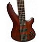 Used Schecter Guitar Research Omen 5 String RED STAIN Electric Bass Guitar thumbnail