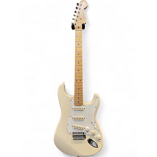 Used Fender Artist Series Jimmie Vaughan Tex-Mex Stratocaster Olympic White Solid Body Electric Guitar