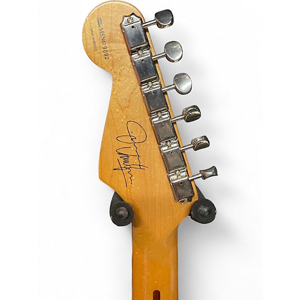 Used Fender Artist Series Jimmie Vaughan Tex-Mex Stratocaster Olympic White Solid Body Electric Guitar