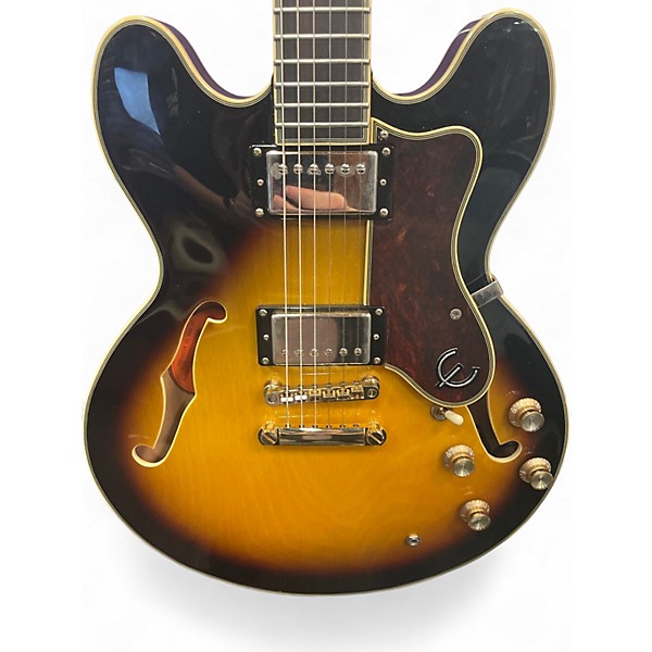 Used Epiphone SHERATON II PRO V5 Tobacco Sunburst Hollow Body Electric Guitar