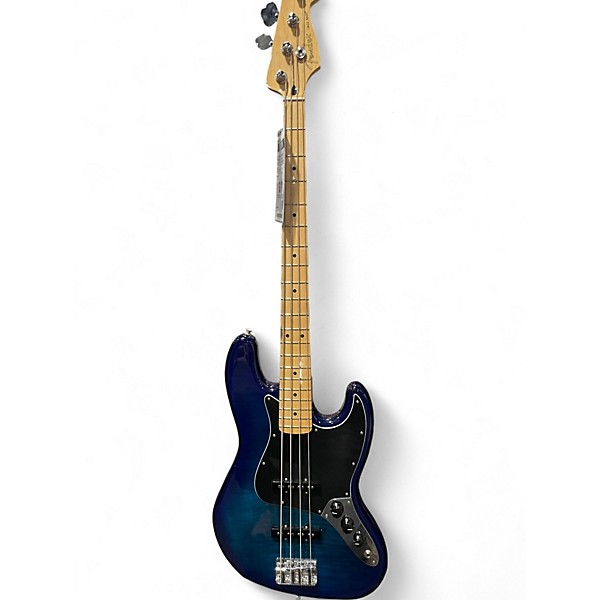 Used Fender Player Plus Jazz Bass Plus Top Blue Burst Electric Bass Guitar