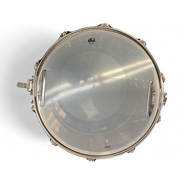 Used DW 14in Collector's Series Stainless Steel Snare Stainless Steel Drum