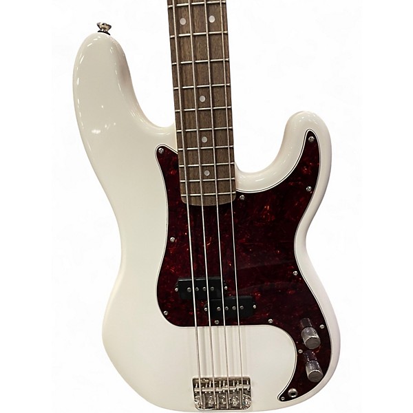 Used Squier Classic Vibe 1960S Precision Bass White Electric Bass Guitar