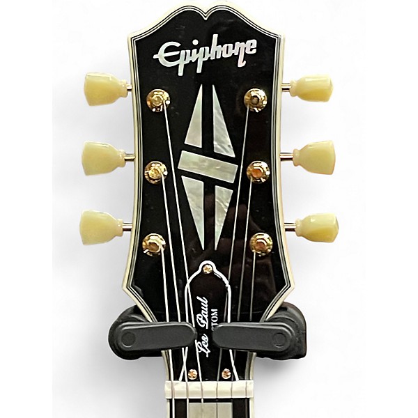 Used Epiphone Les Paul Custom P-90 Black Solid Body Electric Guitar