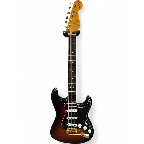 Used Fender Artist Series Stevie Ray Vaughan Stratocaster 3 Color Sunburst Solid Body Electric Guitar