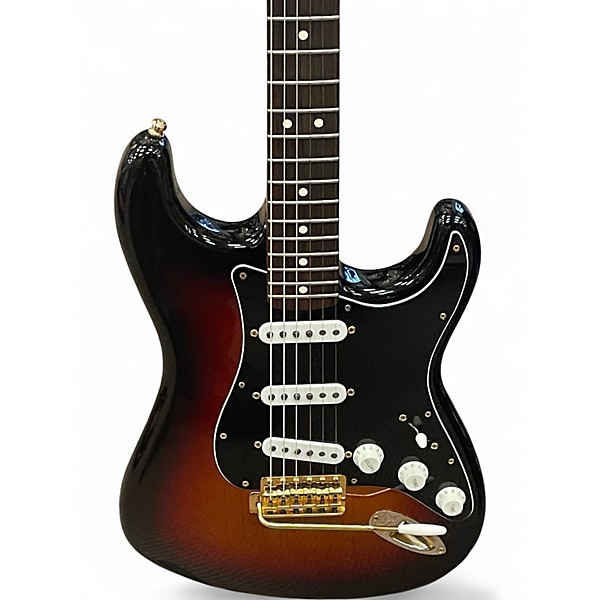 Used Fender Artist Series Stevie Ray Vaughan Stratocaster 3 Color Sunburst Solid Body Electric Guitar