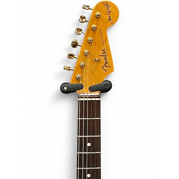 Used Fender Artist Series Stevie Ray Vaughan Stratocaster 3 Color Sunburst Solid Body Electric Guitar