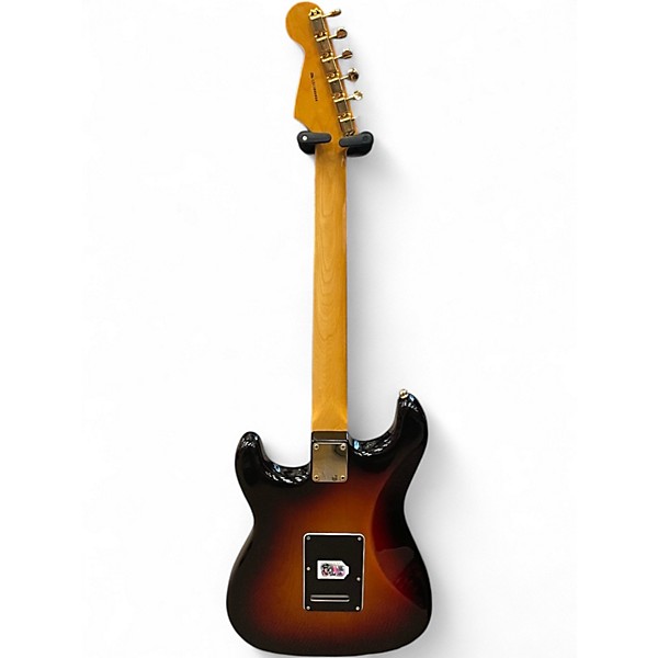 Used Fender Artist Series Stevie Ray Vaughan Stratocaster 3 Color Sunburst Solid Body Electric Guitar