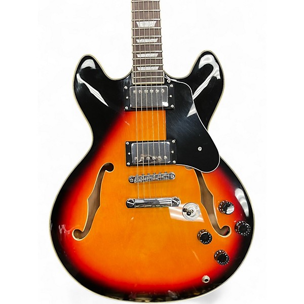 Used Firefly JSN 338 2 Tone Sunburst Hollow Body Electric Guitar