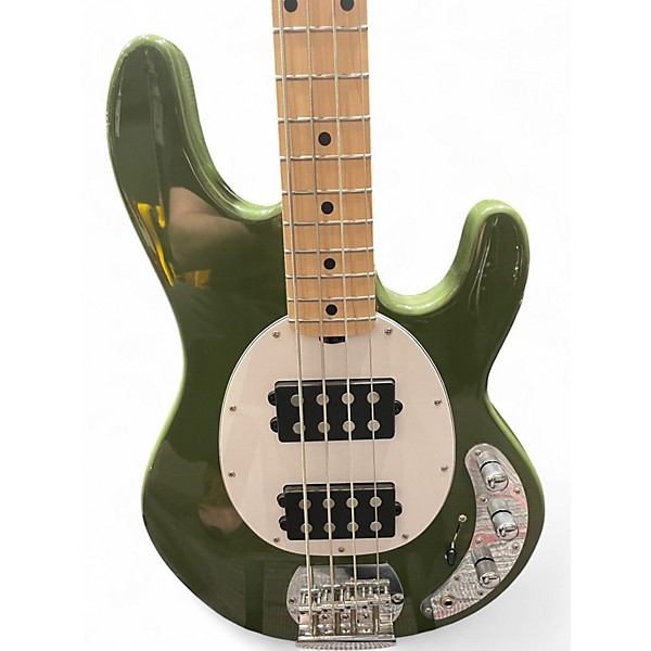 Used Sterling by Music Man stingray ray4hh olive Electric Bass Guitar